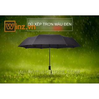 Dù xếp trơn màu đen Thái Lan Andhere