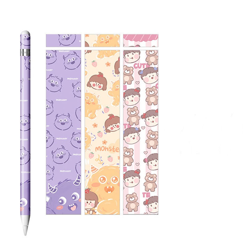 Miếng Dán Bút Skin Pencil 1/2 Bộ 3 Hình Chống Trầy- Hàng chính hãng