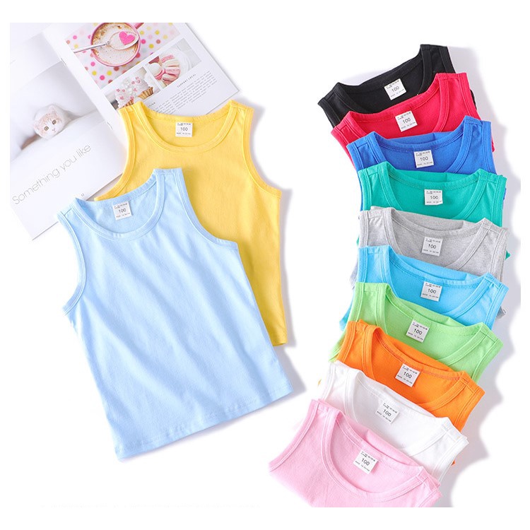 ÁO BA LỖ NHIỀU MÀU CHẤT COTTON SIÊU MỀM MÁT CHO BÉ