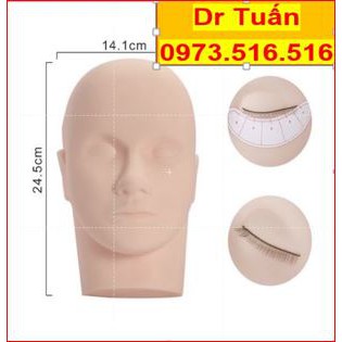 Đầu manocanh  tập nối mi,matxa dụng cụ nối mi mr Tuấn.