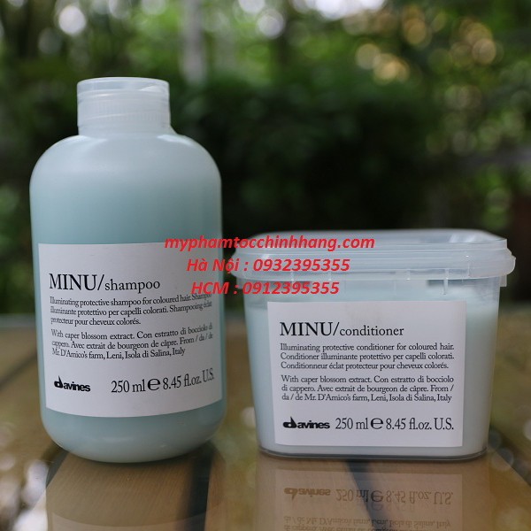 DẦU GỘI VÀ XẢ DƯỠNG BÓNG DAVINES MINU 250ml