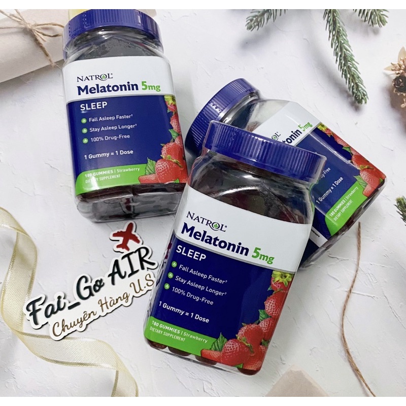 KẸO NGỦ MELATONIN 5mg-180viên 🇺🇸