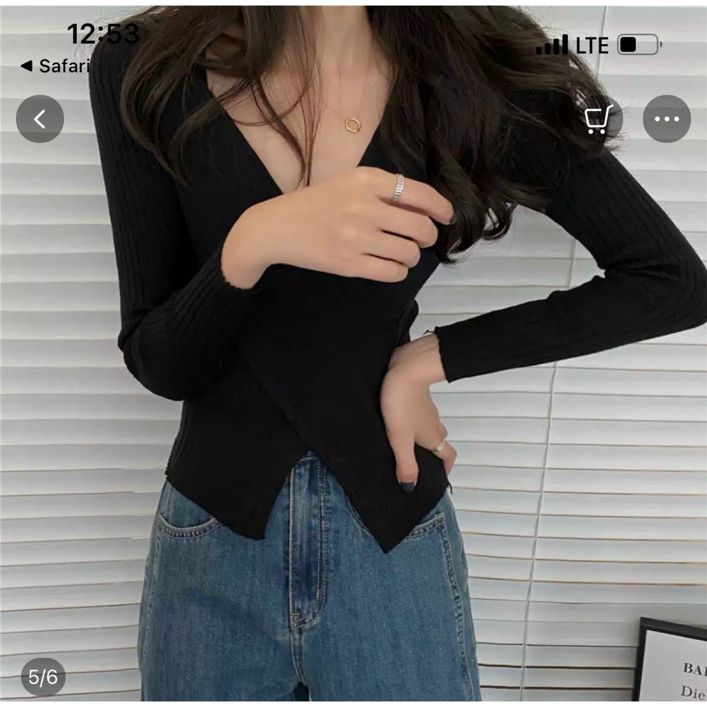 ÁO KIỂU PHỐI CHÉO HAI TÀ XINH ĐẸP LẮM ẤY