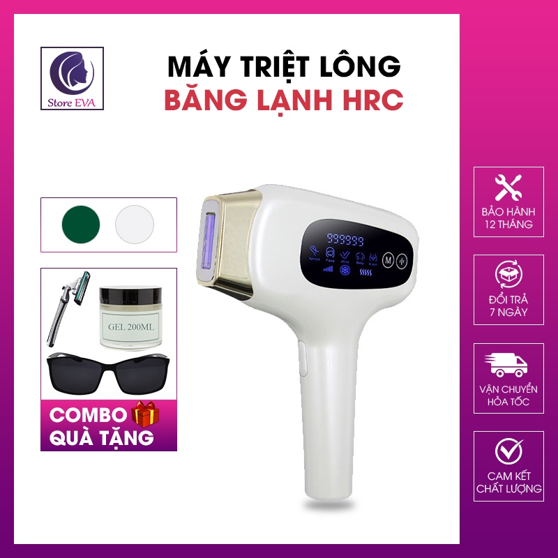 Máy Triệt Lông Băng Lạnh HRC Triệt Vĩnh Viễn Sau 3 Tháng, Giảm 90% Lông Sau 1 Tháng Sử Dụng, BH [12T]