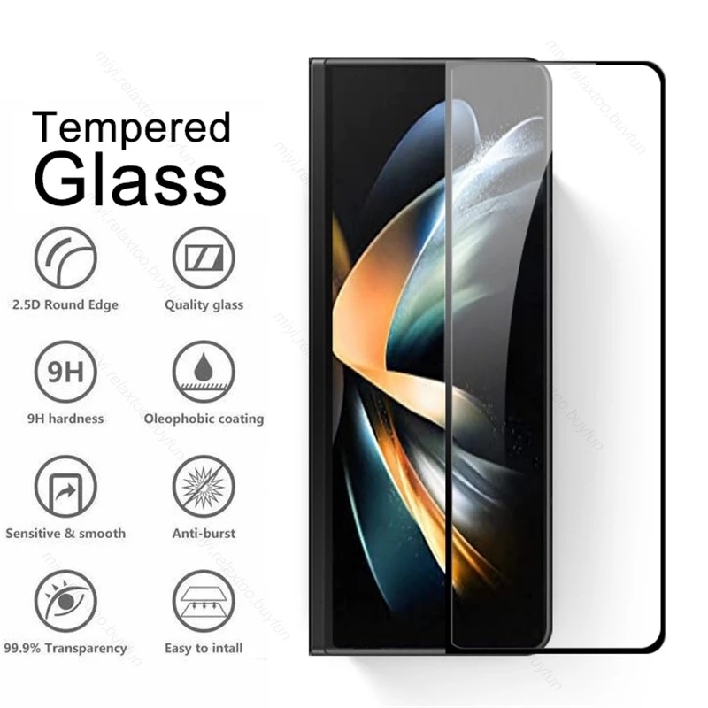 3In1 Tempered Glass + hydrogel soft film Screen Protector + lens film for Samsung Galaxy Z Fold 4 5G fold4