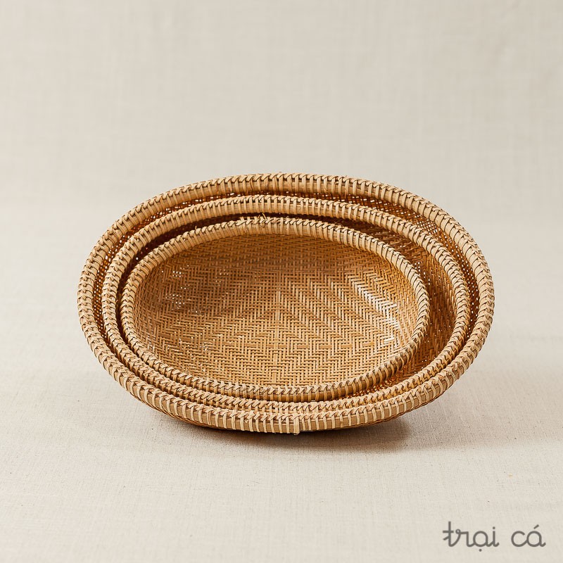 Rổ tre oval - Nhiều cỡ từ làng nghề Huế