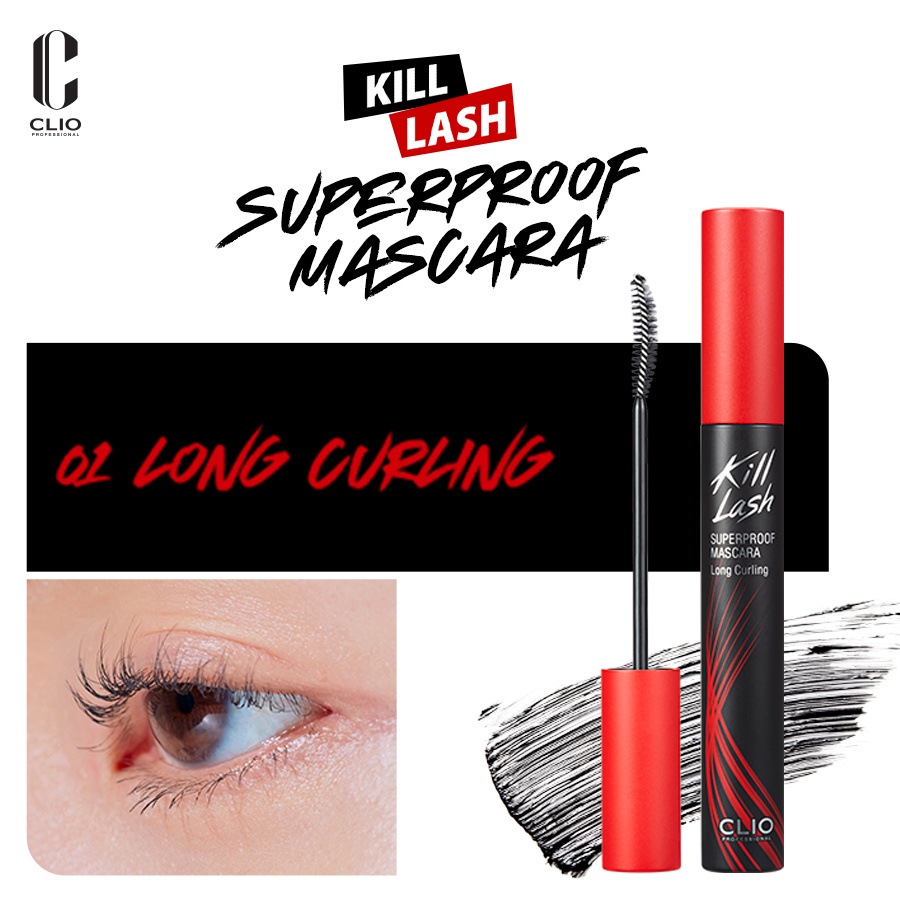 Mascara Làm Cong Mi, Chống Trôi Clio Kill Lash Superproof Mascara 7g