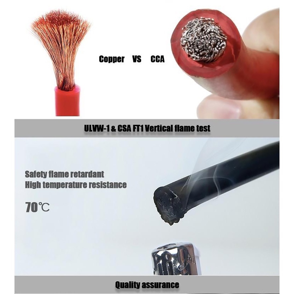 Dây Câu Bình Acquy - Dây Câu Bình Acquy Ô Tô Lõi Đồng Siêu To 1000A Kích Điện Acquy Cứu Hộ Ô Tô