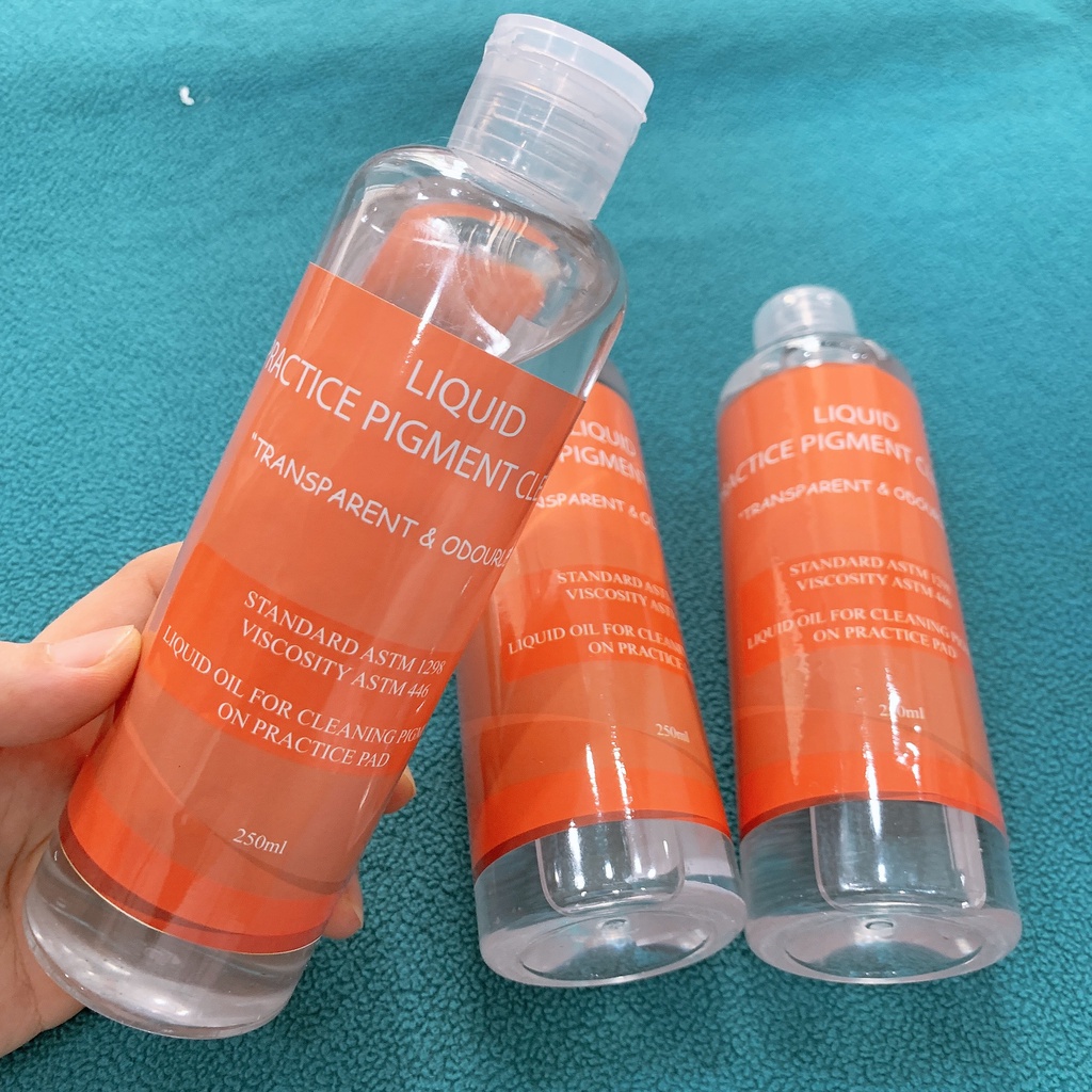 Dầu vệ sinh mực da giả học xăm, dầu lau chùi mực trên da giả