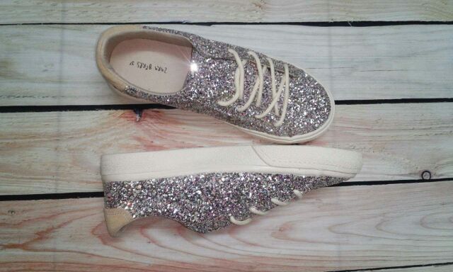 Giày Za ra kid 👟👟 Embellished detail plimsolls bé gái