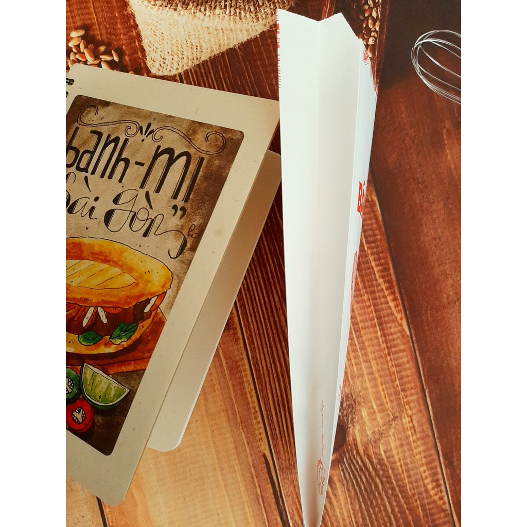 100 Túi Giấy Đựng Bánh Mì Thịt Họa Tiết Đỏ Size 24x10x4cm (Giấy Thực Phẩm Kraft) | BigBuy360 - bigbuy360.vn