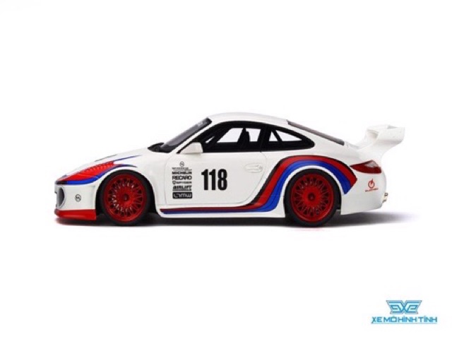 Xe Mô Hình Porsche 911 Old &amp; New Martini 1:18 GT Spirit ( Trắng )