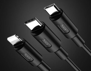 Cáp sạc Hoco X25: 3 trong 1 đầu ,micro usb và type C- 2A.