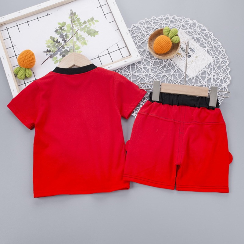 Set áo thun tay ngắn &amp; quần short in hình chuột mickey cho bé trai 1-5 tuổi