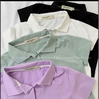 Áo croptop cổ đức
