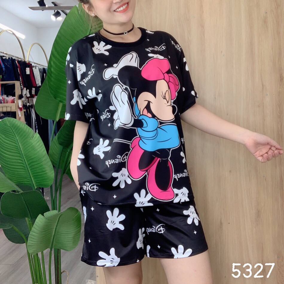Đồ Bộ short BIG SIZE 3D  M i n n i e - SS.T3D- 5327