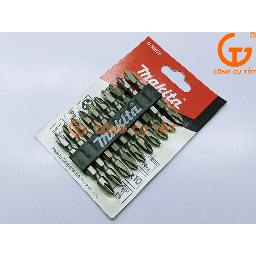 Mũi vít 2 đầu PH2 x 65mm Makita D-33679