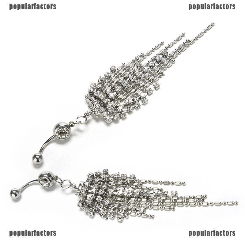 Khuyên Rốn Dạng Tua Rua Đính Đá Thời Trang