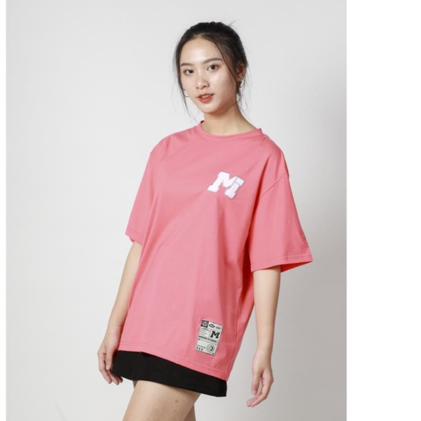 Áo thun nữ nam form rộng tay lỡ Phông Unisex 100% Cotton Chính Hãng Thêu M Local Brand Mi Midori
