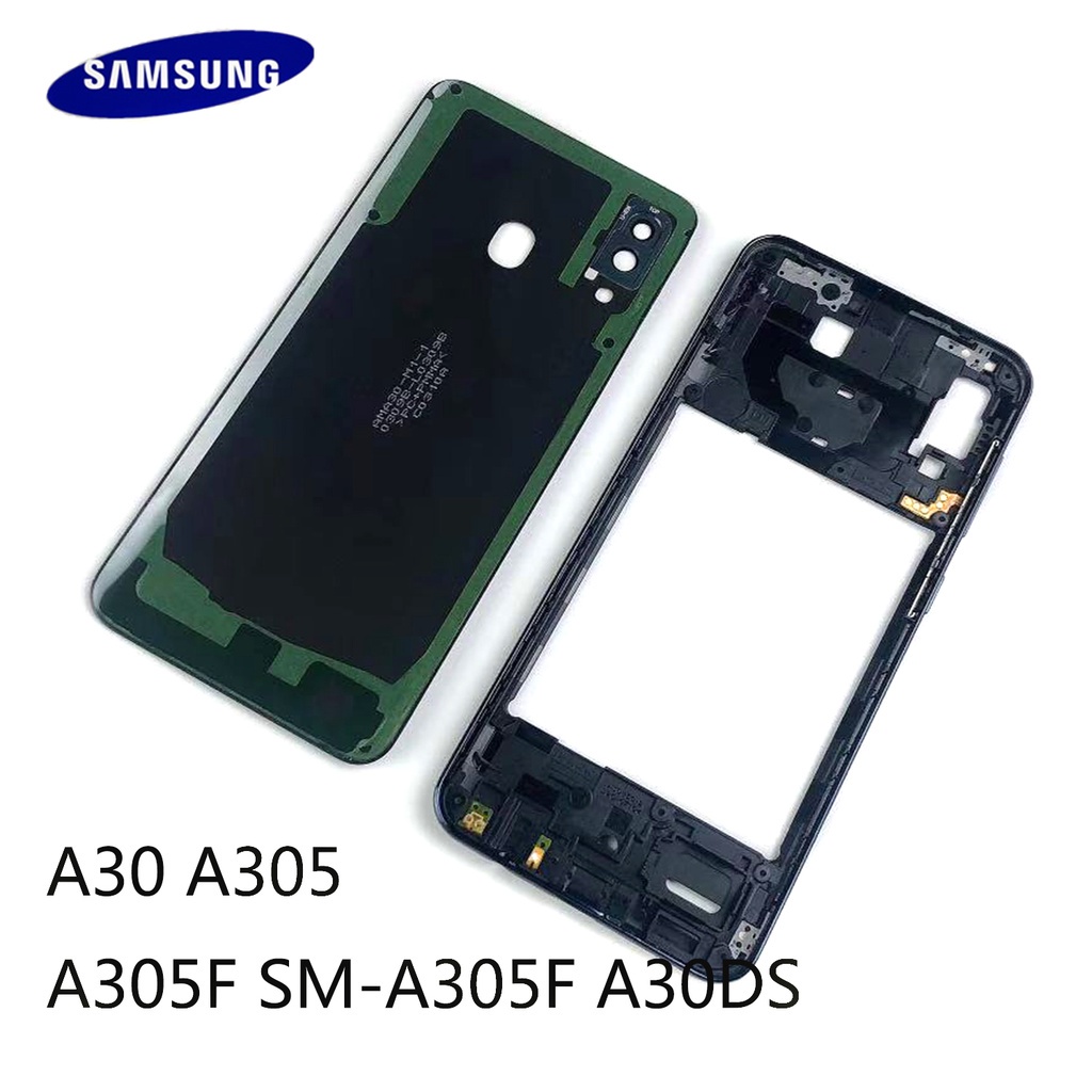 Ốp Điện Thoại Viền Giữa + Khung Pin Nút Bấm Cho Samsung Galaxy A30 A305 A305F SM-A305F