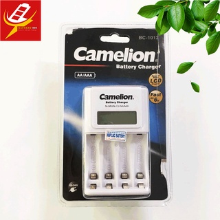 Máy sạc pin camelion có màn hình lcd bc-1012 chính hãng - sạc pin aa aaa