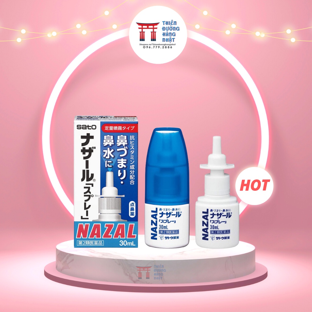 Chai xịt mũi Nazal, xịt thông mũi Nhật Bản 30ml