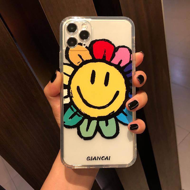 Ốp điện thoại silicone trong suốt hoạ tiết dễ thương thích hợp cho Iphone14 12pro XR 8plus 13 iPhone X Xsmax 6 7 11 IH2f