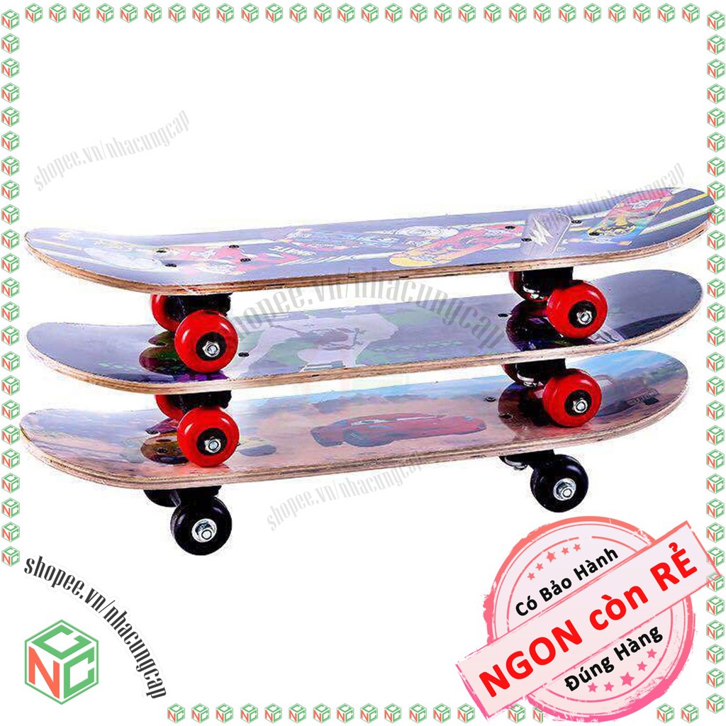 Ván trượt  cho bé Skateboard - phù hợp bé tối đa 50kg - NDHS-4357-VanTruot (Nhiều mẫu mã)