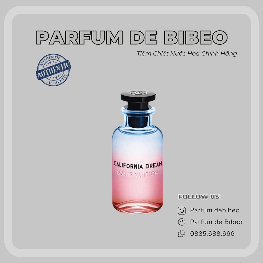Parfum de Bibeo-Nước hoa unisex chính hãng LV California Dream