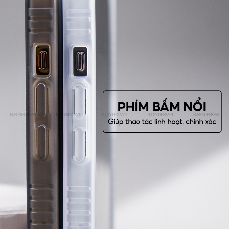 Ốp Lưng Nhám Chống Vân Tay Phiên Bản 3 Sọc Thome Browne Cho Điện Thoại IP11/12/13/14 Pro Max