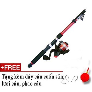 Bộ Cần Câu 2m1 Mini, Du Lịch, Tiện Lợi, Tặng Kèm Bộ Phụ Kiện.