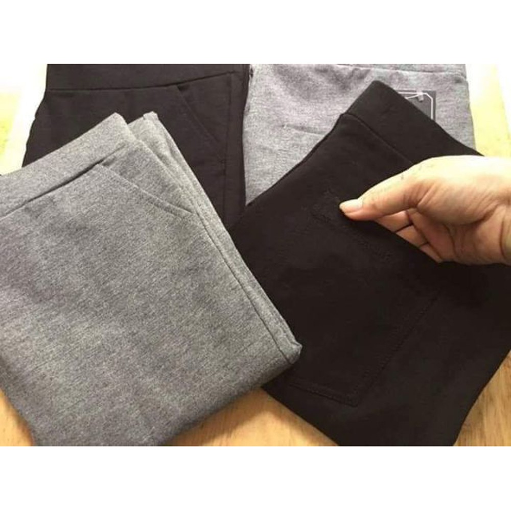 Quần legging trơn 4 túi phong cách chất cotton dẻo siêm mềm mại ROSA BOUTIQUE