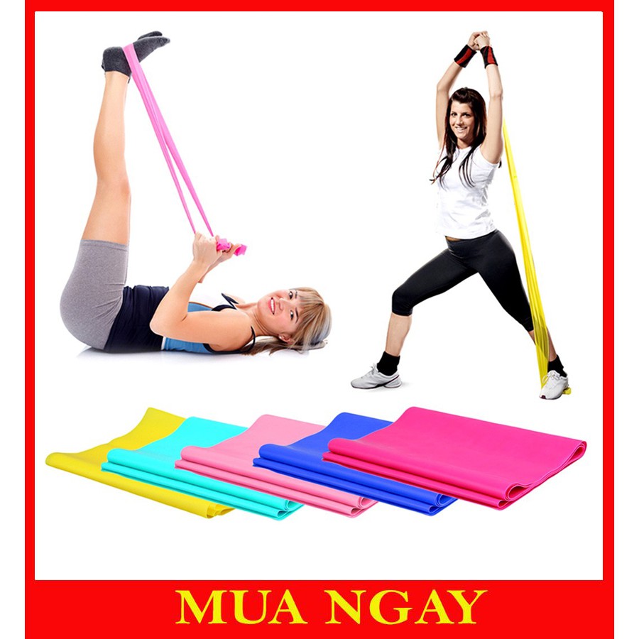 Dây Cao Su Đàn Hồi Kháng Lực Tập Thể Dục Yoga 1,5 Mét AK28