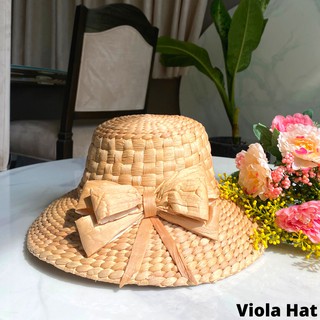 Nón Lục Bình Vành Nhỏ Form Chuông Nơ Mickey VNON030