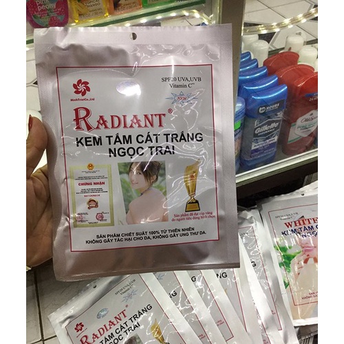 Kem tắm trắng nhanh chiếc lá Radiant Thái Lan