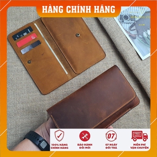 Ví nam da sáp💖𝙁𝙧𝙚𝙚𝙎𝙝𝙞𝙥💖tích hợp đựng điện thoại MLV106 - 100% da bò thật| BH 3 năm l Men's Level Store