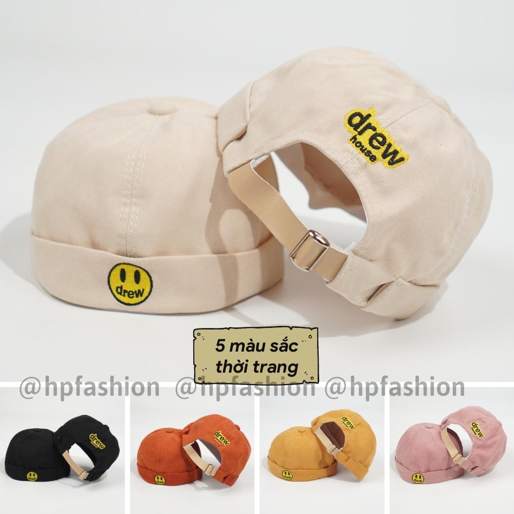 Nón Beanie vành tròn ❤️ Mũ tròn DREW phong cách Retro Hàn Quốc form Unisex nam nữ N36