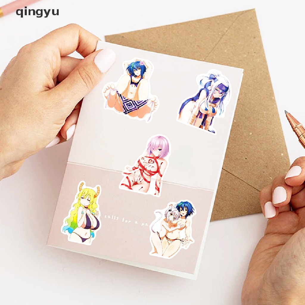 Bộ 50 Miếng Dán Hình Thỏ Gợi Cảm Trang Trí Laptop / Vali / Điện Thoại