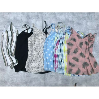 Áo 2 dây,cami top chiffon O.nn.ly,Pr.i.mma.rk-hàng XK ( có bigsize)