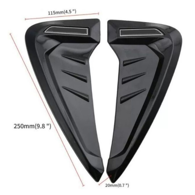 Cặp Miếng Dán Trang Trí Nắp Capo Xe Hơi Bằng abs Thông Dụng