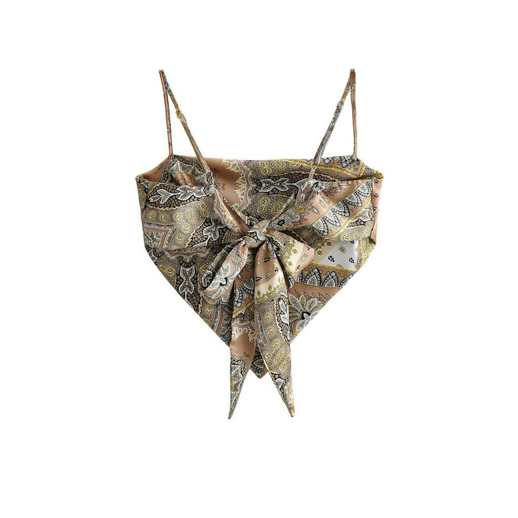 Áo Dây Nữ In Hoa Thời Trang