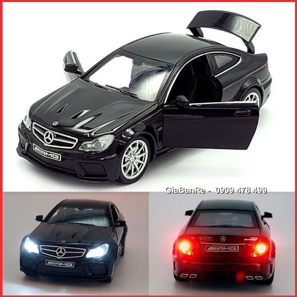 Xe Mô Hình Kim Loại Mercedes C63 Amg Tỉ Lệ 1/32  - 15cm Đen - 9810.1