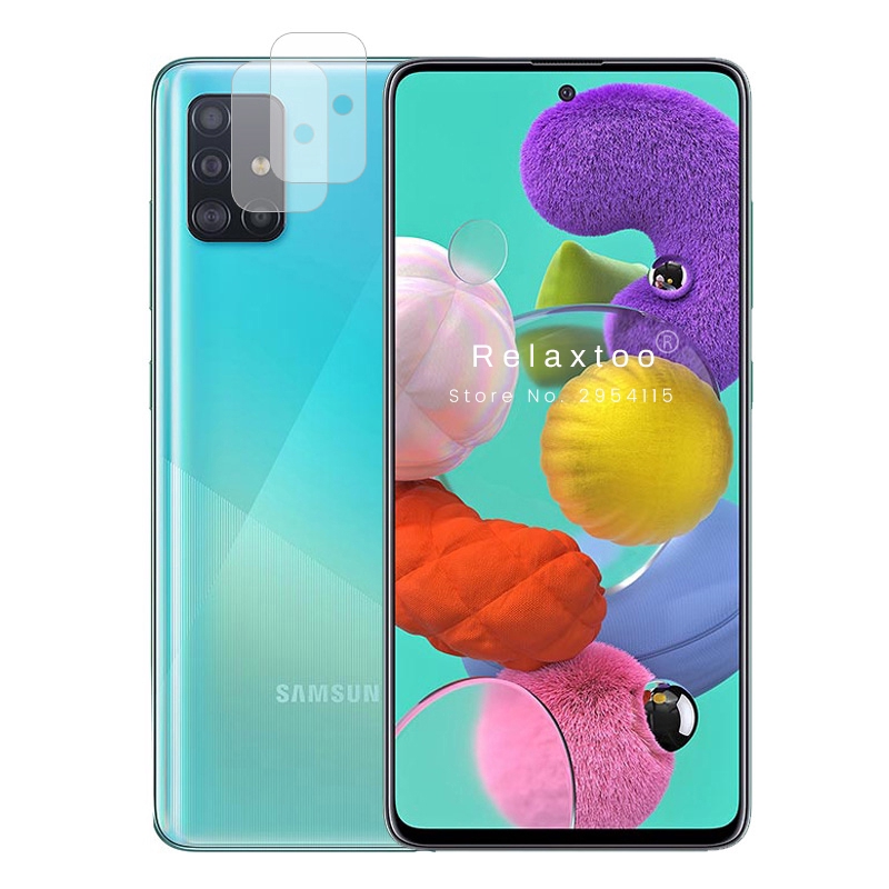 Kính cường lực bảo vệ màn hình ống kính máy ảnh cho Samsung Galaxy A51 A71 A41 A21 A21S A31 A11 2020