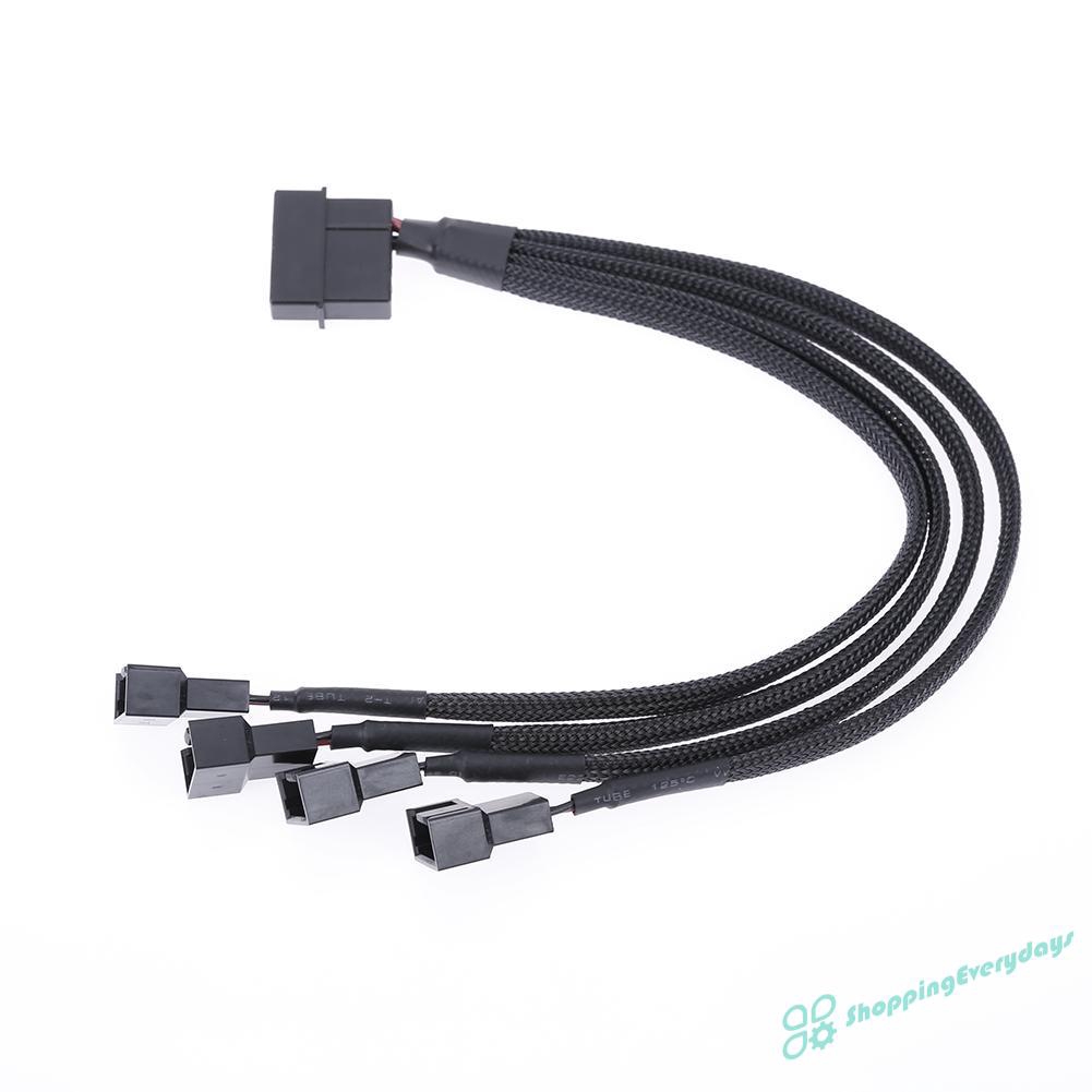 Dây Cáp Chuyển Đổi 4 chấu Ide Molex Sang 4 Cổng 3 chấu/4 chấu