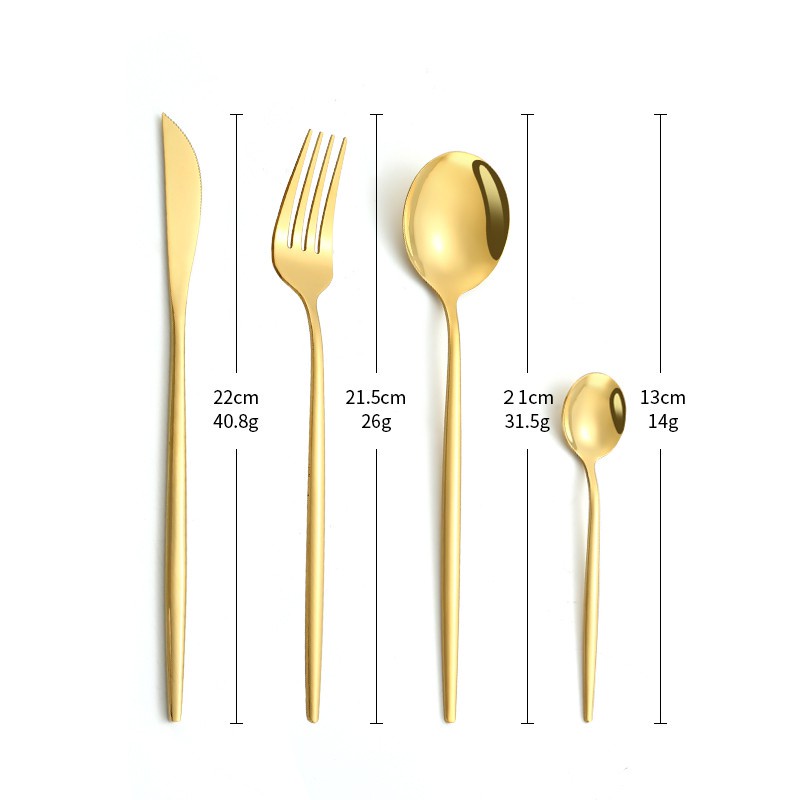 KATELV Bộ Muỗng Nĩa Bằng Thép Không Gỉ Có Thể Tái Sử Dụng Chất Lượng Cao