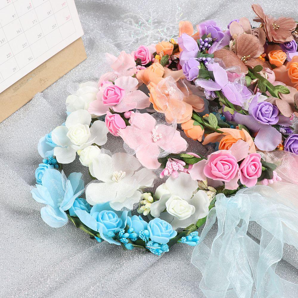 Vòng Hoa Đội Đầu Phụ Kiện Trang Trí Đám Cưới Cho Nữ