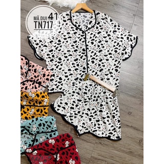 Dui37 - dui41 - đồ bộ cánh dơi mặc nhà dưới 60 kg- bộ pijama cánh dơi hình thật