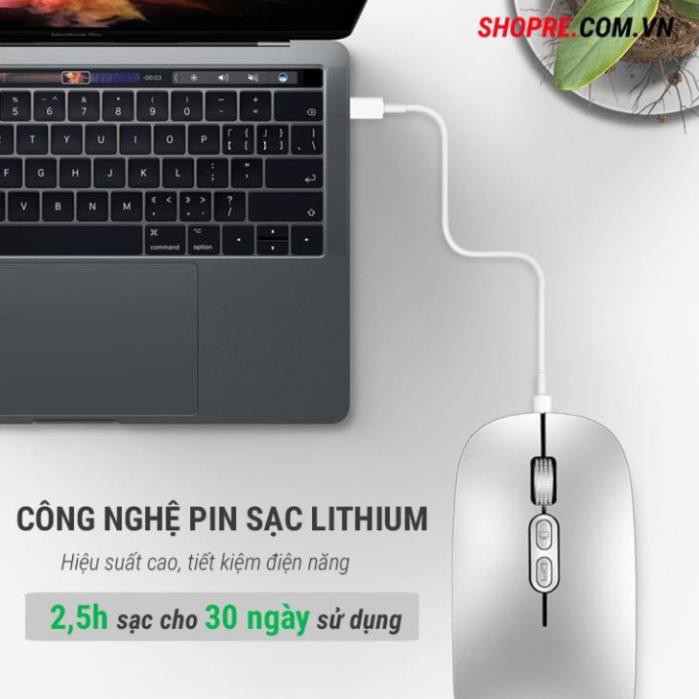 [Chống Ồn Hàng Chính Hãng ] Chuột bluetooth ❤️BEST GEARS❤️ M103 không dây silent tự sạc cho laptop macbook ipad