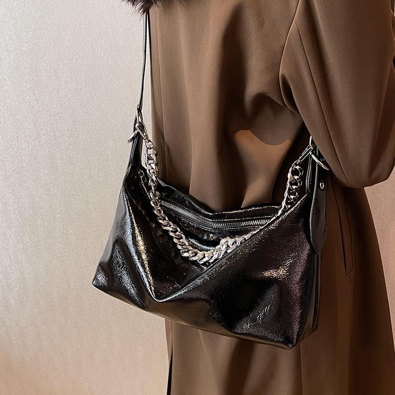 Túi Đeo Chéo Bằng Da Mềm Có Khóa Kéo Phong Cách vintage Dành Cho Nữ