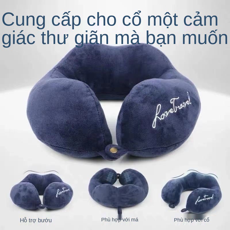 Gối chữ U, bảo vệ cổ, cổ hoạt hình, chuyến đi lái xe, cho nam và ngủ trưa nữ, xinh xắn